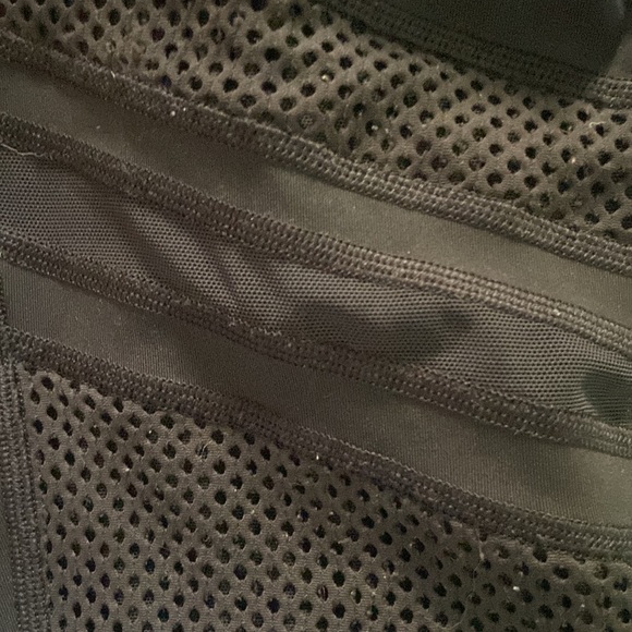 Lululemon Hi Rise Mesh Cut Out Wonder Under Pants Sz 6 Black - Picture 4 of 4